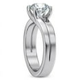 thumbnail image 3 of BEST Jewel 14K White Gold Plated 1.5 Ct Round Cut Moissanite Ring - Stunning Engagement Ring for Women - Ideal Proposal Ring - Beautiful Gift for Graduation or Special Occasion for Her, 3 of 3