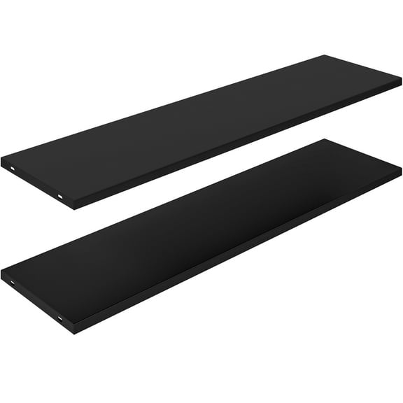 Uforic 2Pcs Outdoor Storage Shed Shelves - Space-Saving Racks Waterproof for Outdoor Sheds,Garden & Camping Gear Black