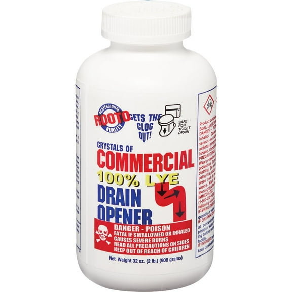 1 Pc Rooto 2 Lb. Crystal Commercial Drain Cleaner