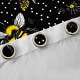 thumbnail image 4 of Manfei Cartoon Rustic Bee Animal Curtains Pack of 2 (42x84 Each) for Kids, Vibrant Farmhouse Sunflower Curtains Blackout, Black Yellow Bedroom Curtains, Curtains and Drapes Decor, 4 of 6