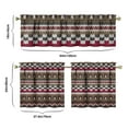 thumbnail image 6 of Boho Kitchen Curtains for Windows – Rustic Tribal Floral Print Cafe Curtains, Vintage Bohemian Geometric Panels for Home Décor, 6 of 6