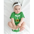 thumbnail image 3 of Old Glory Holiday Elf Costume Short Sleeve Baby One Piece, 3 of 6