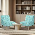 thumbnail image 4 of HELLHERO Colorful Leopard Elastic Bottom Stain Resistant Armless Accent Chair Protector Decorations Armless Accent Chair Cover for Armless Chair, 4 of 8