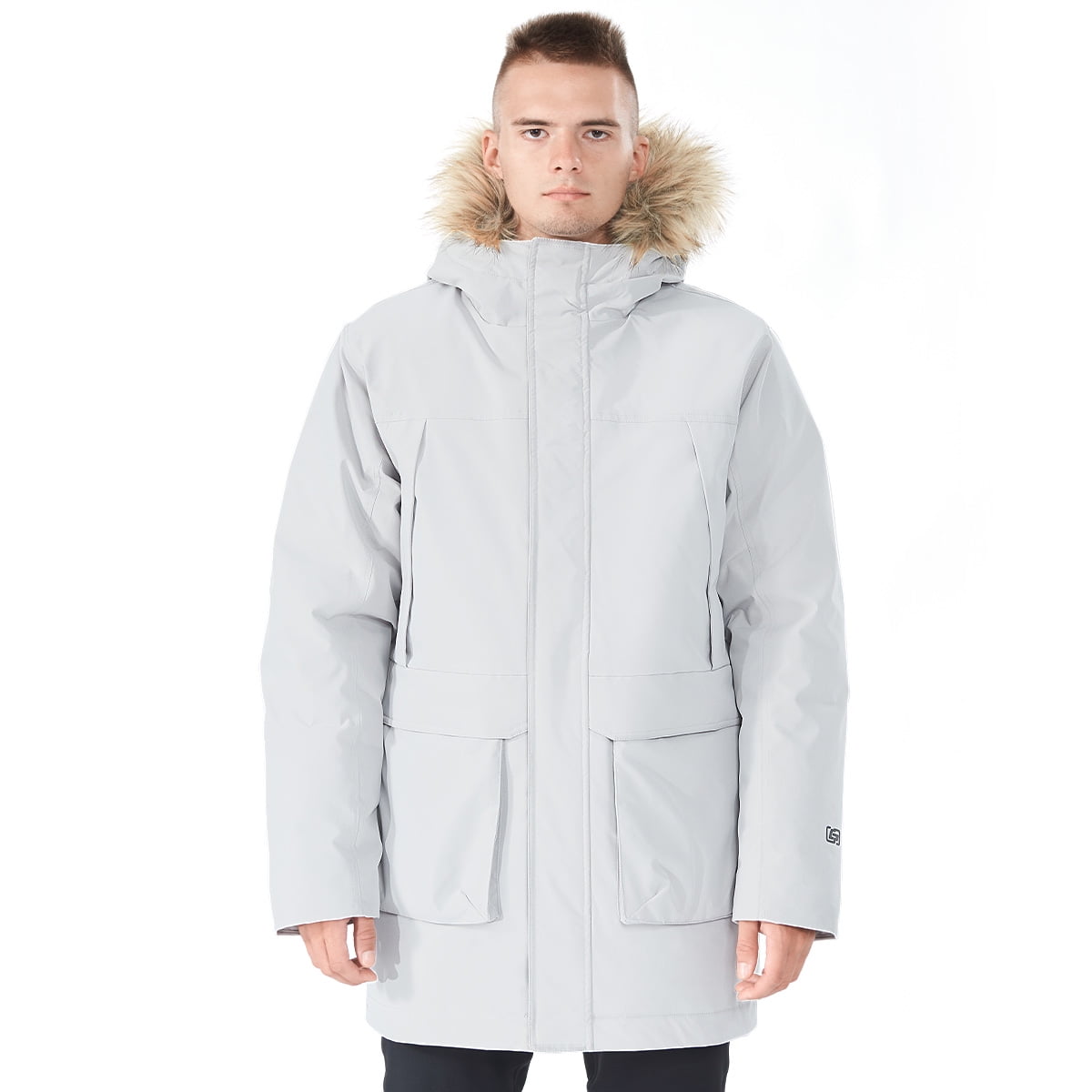 Goplus Men's Hooded Down Jacket Insulated Winter Puffer Parka Coat w ...