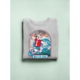 thumbnail image 3 of ICEE Surfing Wave Vibes - Cool Graphic Design Men's Sweatshirt, 3 of 4