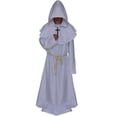 thumbnail image 1 of Capa de monje para adulto, disfraz de monje para cosplay-Blanco-M brillar Electrónica, 1 of 2