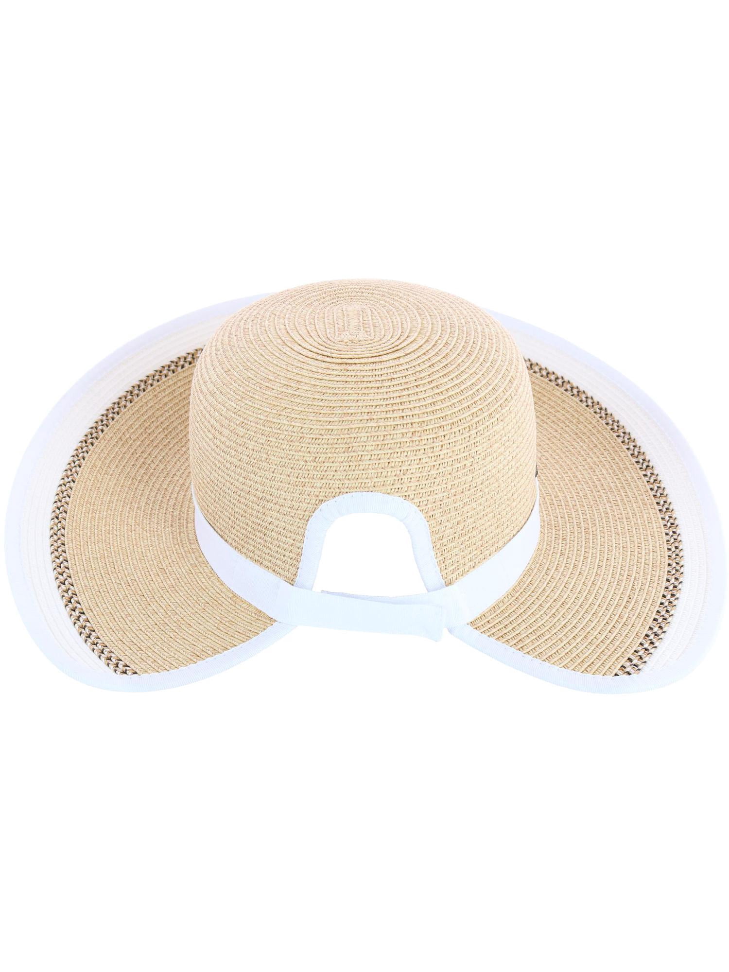 Karen Keith Toyo Braid Sun Hat with Ponytail Opening in Back  display picture 1