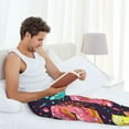 thumbnail image 6 of Picia Donuts1 Mens Soft Woven Cotton Elastic Waistband Sleep Pajama Pant Lounge Sleep Pant With Pockets And Drawstring-Small, 6 of 9