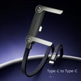 thumbnail image 3 of 240W Braided Fast Charge Cable with Built-in Phone Stand, Sideways Phone Charger, 2-in-1 Invisible Holder Charger Cable, 2026 New Foldable Durable USB-C Cord 90 Degree Charger Cord(C to C), 3 of 7
