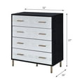 thumbnail image 6 of Newboti Furniture Black and Silver 4-Drawer Chest 75457, 6 of 6