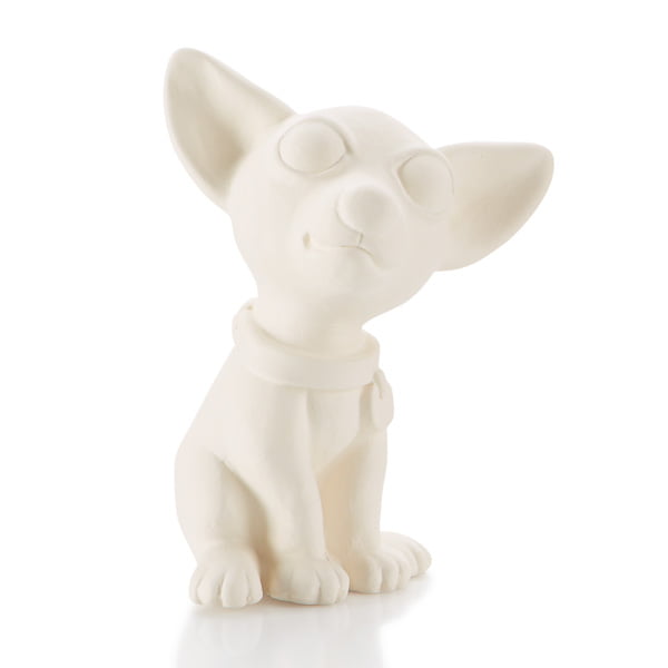 Chihuahua Ceramic Bisque Ready to Paint 