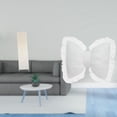 thumbnail image 2 of Pantalla de lámpara de pie de papel con cojín de lazo, decoración moderna para el hogar, cómodo cojín de noche para sala de estar, estudio, oficina, s, 2 of 8