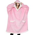 thumbnail image 4 of Blanket with Sleeves Women Oversized Winter Hoodie Fleece Warm Hoodies Sweatshirts Giant TV Blanket Women Hoody Robe Couple Men, 4 of 4