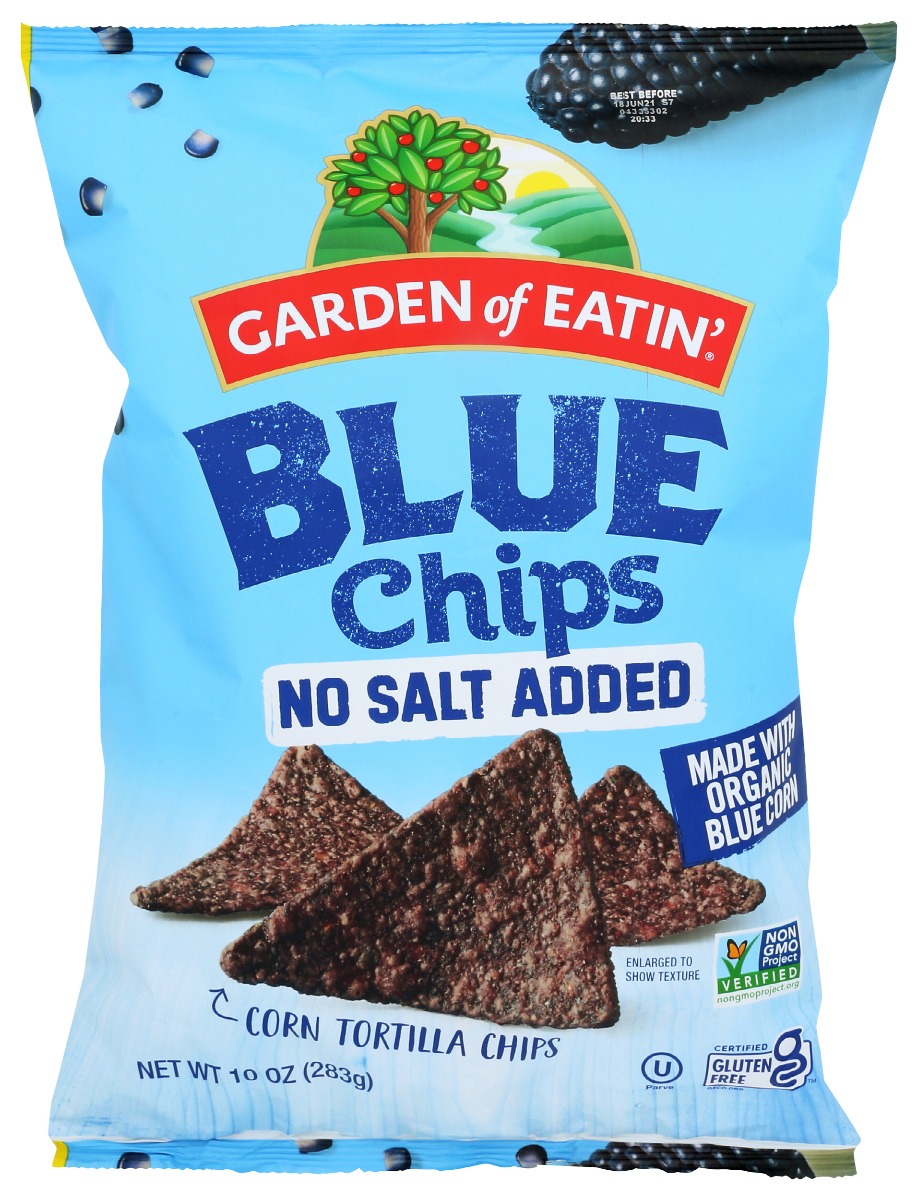 Blue Chips No Salt Added, 10 oz, 1 Pack