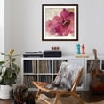 thumbnail image 4 of Art.com Elegant Fresco Floral Gold Flower I Art Print by Silvia Vassileva, Brown Frame Wall Art, 38" x 38", 4 of 5
