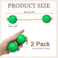 thumbnail image 2 of Uxcell Rhythm African Shaker Kashaka Shaker Ball Kashaka Hand Percussion Instruments with Yellow Rope, Fit for Adults Green, 2 of 7
