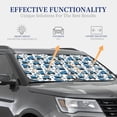 thumbnail image 4 of Vsdgher Blue Excavator Print Car Windshield Sun Shade, Reflective Sunshade Window Sunshade Sun Visor Protector Fit for Cars,Trucks,SUVs-Small, 4 of 6
