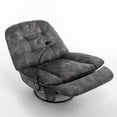 thumbnail image 4 of Aukfa Swivel Gliding Recliner Chair, Rocking Chair Lazy Chair W/ Mobile Phone Holder,Velvet,Black, 4 of 7