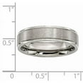 thumbnail image 5 of Titanium Ridged Edge 6mm Brushed and Polished Band, 5 of 9