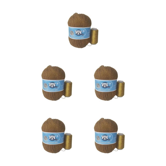 Kearding Hilo de tejer de 50g, hilo de felpa de ganchillo, hilos para tejer a mano, suéter, gorro, manta, accesorio de costura tejido a mano No.17 5piezas Kearding CBP183151