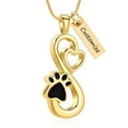 thumbnail image 2 of Dog / Cat Paw Print Urn Necklace for Ashes Women Men Infinity Necklaces Pet Cremation Jewelry for Ashes Memorial Gifts Memorial Keepsake for Dog, Cat Pet, 2 of 8