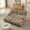 Light Coffee, variant on MAYEERTY 77 Inch L-Shaped Sectional Sofa with Ottoman, Chenille 2-Seat Modular Couch, Solid Wood & Metal Frame for Living Room Bedroom Apartment