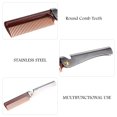 thumbnail image 3 of Peahefy Peigne de Mise en Forme Moustache Pliant à Poche en Acier Inoxydable Peigne Rond Dents Peigne à Barbe, Peigne à Barbe, Peigne à Barbe Portable, 3 of 8