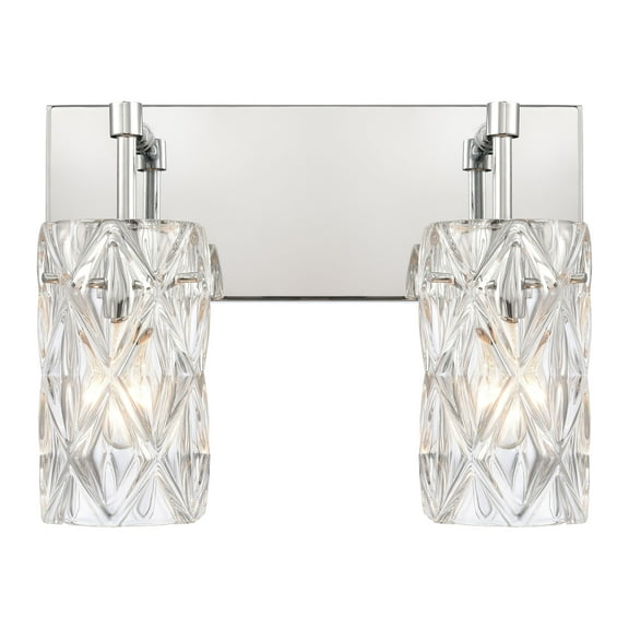 Elk Home 14-Inch Wide Formade Crystal Vanity Light, Polished Chrome