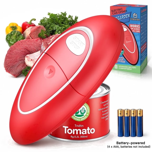 Earnlytozv Electric Can Opener One-Touch Smooth Cut Universal Can Sizes Kitchen Gadget