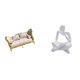 thumbnail image 1 of sofá de casa de muñecas,Muebles para casa de muñecas,sofá para casa de muñecas,decoración a escala,Accesorios para casas de muñecas,sofás en miniatura,juguetes,Figura de lector, 1 of 8