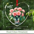 thumbnail image 6 of Personalized Year Name Glass Ornament Gift for Camellia Floral Vase Lover/Gardener/Grandma, Customized Camellia Flower Lover Keepsake Christmas Ornament, Beauty Camellias Flower Glass Ornaments, 6 of 6