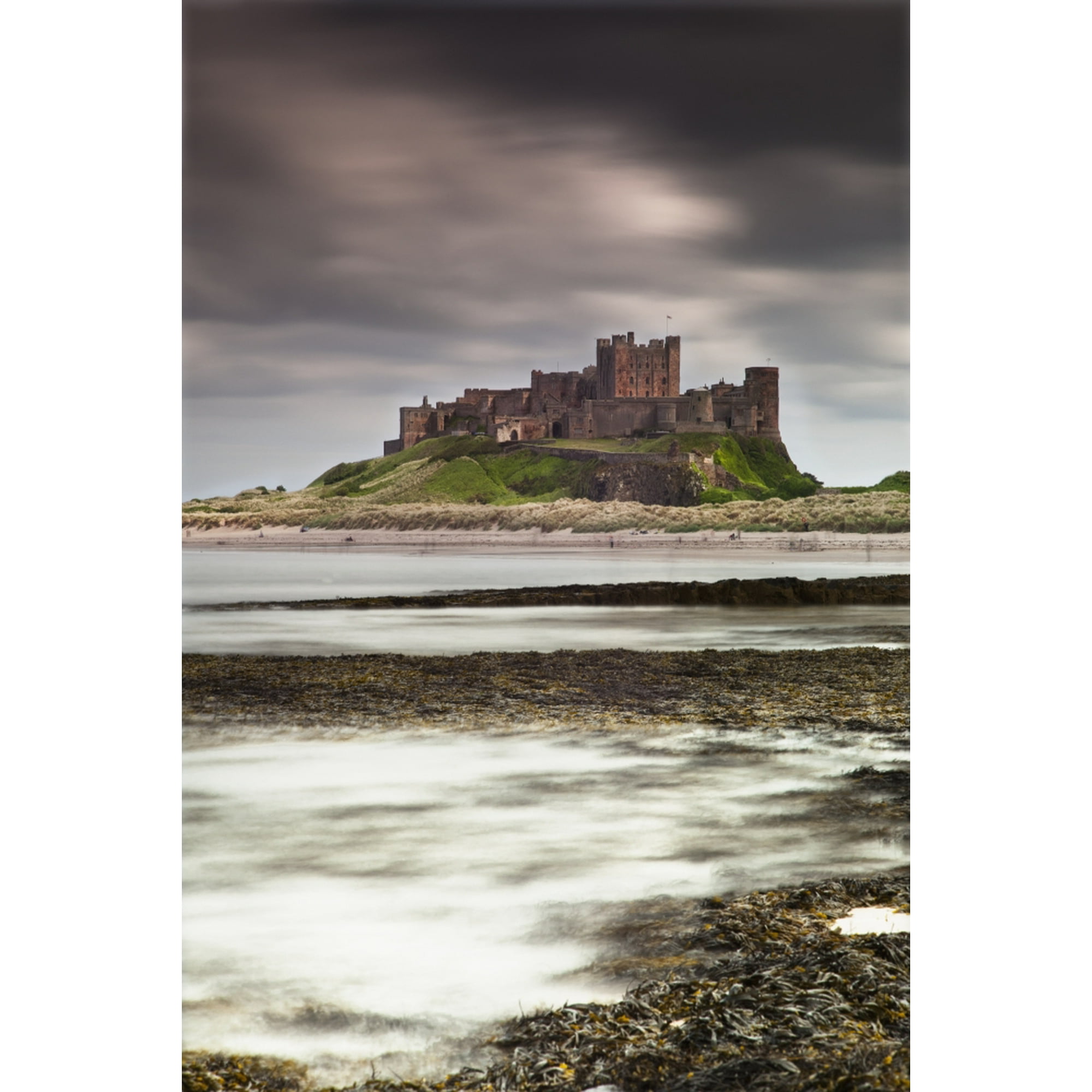 Bamburgh Castle Bamburgh Northumberland England Canvas Art - John Short Design Pics (24 x 38)
