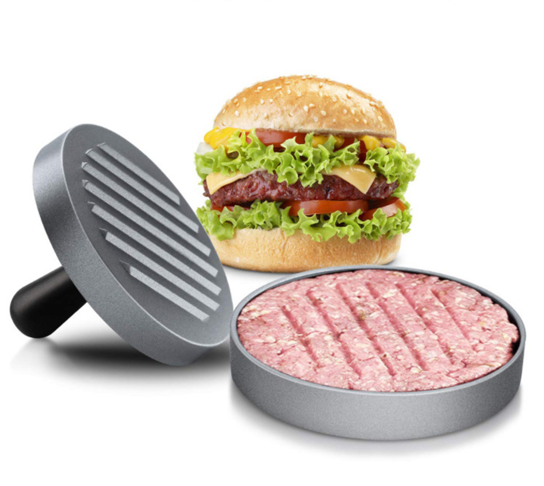 EQCOTWEA Aluminum Hamburger Press Mold Beef Grill Burger Patty Maker Tool