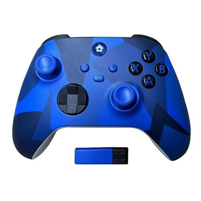 SUTENGDA Manette de Jeu Sans Fil pour Console Xbox One Series X/S, Joysticks avec Récepteur Adaptateur 2,4G pour PC Windows, Manette Camouflage Rouge