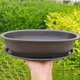 thumbnail image 2 of Typpkmm Rectangular Flowerpots Plastic Bonsai Plants Pot, 2 of 7