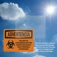 thumbnail image 6 of Biohazard Authorized Personnel Only Spanish OSHA WARNING Aluminum Sign 18 Inch x 12 Inch - 5 Pack, 6 of 8