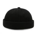thumbnail image 6 of Men Cotton Brimless Docker Cap Adjustable Street Casual Lovers Visor-Less Sailor Skullcap Beanie Hat, 6 of 16