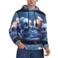 thumbnail image 2 of Fotbe Men's Hoodie with Cute Fish Flower Couple Pattern - Kangaroo Pocket Pullover Hooded Sweatshirt, Perfect for Daily Wear, Travel, and Home-3X-Large, 2 of 7