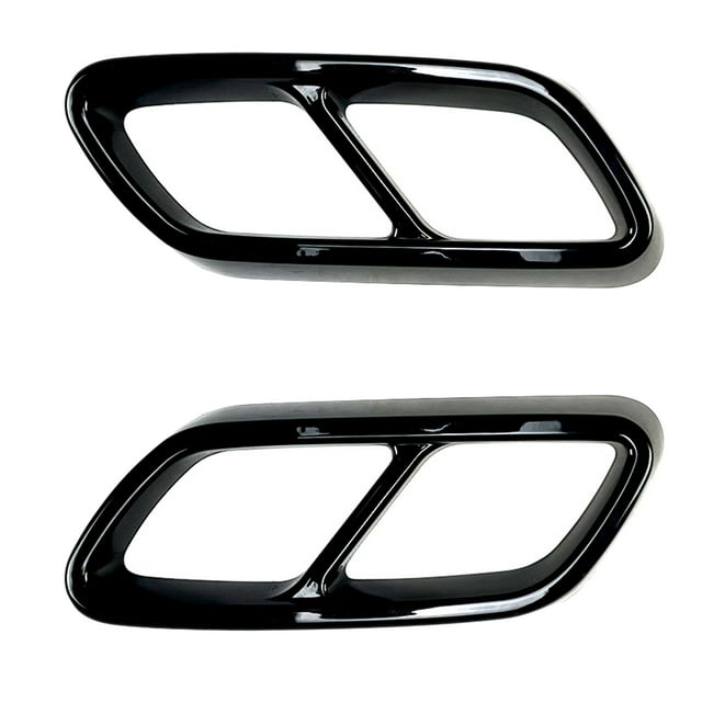1 par de cubiertas de tubo de escape, molduras, accesorios, decoración , cubiertas de varillas de decoración exterior aptas para Mercedes x253 negro Soledad Cubierta de tubo de escape