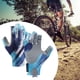 thumbnail image 3 of Guantes de ciclismo de medio dedo sin dedos a prueba de golpes para bicicleta, correr, conducir Azul L, 3 of 9