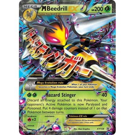 Pokemon Promo Promo Holo M Beedrill EX XY158 (Oversized)