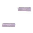thumbnail image 3 of Seitruly Caja de almacenamiento transparente de plástico rectangular para decoración de uñas rosa 2piezas, 3 of 6