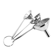 Kitchen Strainer Set, Stainless Steel Filter Set with Handle for Transferring of Liquid, Fluid, Dry Ingredients, S/M/L