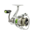 thumbnail image 3 of Lew’s MACH 1 Spinning Fishing Reel, Size 200 Reel, 9+1 Bearings, 6.2:1 Gear Ratio, Graphite Frame, Speed Gears, Speed Lube, Multi-Disc Drag, Metallic White/Gray/Green (Clam Packaging), 3 of 5