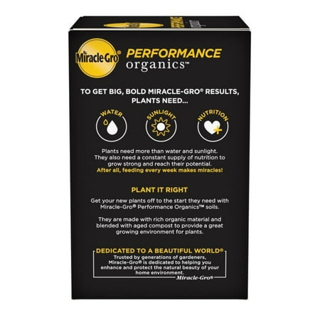 Miracle-Gro Performance Organics All Purpose Plant Nutrition 1 lb - Black