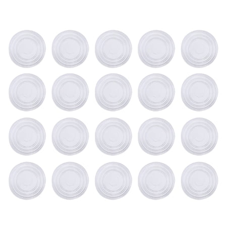 LAMIRO 18 Clear Glass Table Top Bumpers 24mmX2mm Furniture Pads