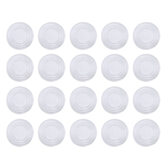 LAMIRO 18 Clear Glass Table Top Bumpers 24mmX2mm Furniture Pads