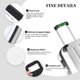 thumbnail image 4 of 2 fundas para asas de equipaje para maletas - Etiquetas identificadoras con diseño de fútbol verde, fundas para asas de equipaje, accesorios esenciales de viaje para equipaje de avión., 4 of 6