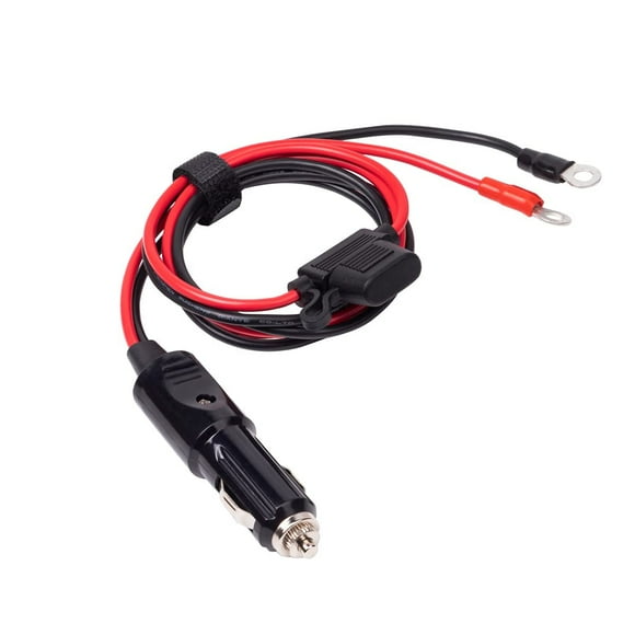 Heavy Duty 12AWG Male to Male Cigarette Plug Cigarette Lighter Adapter Charger Cord With LED Lights 3ft (3FT)