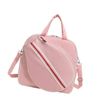 Vsenkes Tennis Bag Tennis Tote Large Capacity Top Handle Bag with Shoulder Strap Stylish Multipurpose Crossbody Bag Racquet Carry Bag Pink B